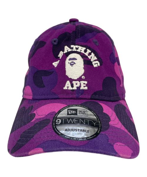A BATHING APE（ア ベイシング エイプ）A BATHING APE (ア ベイシング エイプ) New Era (ニューエラ) 帽子 パープルの古着・服飾アイテム