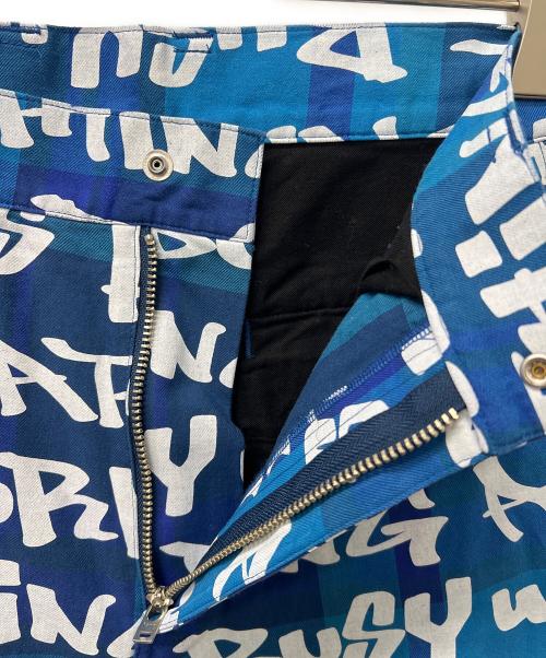 A BATHING APE（ア ベイシング エイプ）A BATHING APE (ア ベイシング エイプ) パンツ ブルー×ホワイト サイズ:Ｍの古着・服飾アイテム