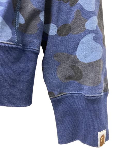 A BATHING APE（ア ベイシング エイプ）A BATHING APE (ア ベイシング エイプ) ジップパーカー レッド×ブルー サイズ:Ｌの古着・服飾アイテム