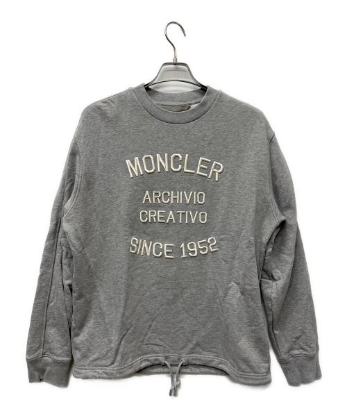 MONCLER（モンクレール）MONCLER (モンクレール) スウェットシャツ グレー サイズ:Ｌの古着・服飾アイテム