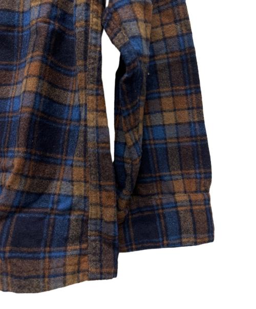PENDLETON（ペンドルトン）PENDLETON (ペンドルトン) 長袖シャツ ネイビー×ブラウン サイズ:Ｍの古着・服飾アイテム