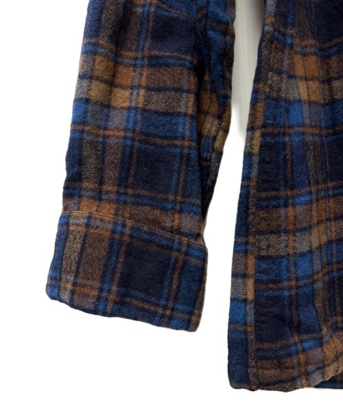 PENDLETON（ペンドルトン）PENDLETON (ペンドルトン) 長袖シャツ ネイビー×ブラウン サイズ:Ｍの古着・服飾アイテム