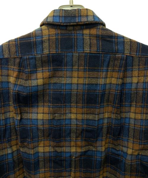 PENDLETON（ペンドルトン）PENDLETON (ペンドルトン) 長袖シャツ ネイビー×ブラウン サイズ:Ｍの古着・服飾アイテム