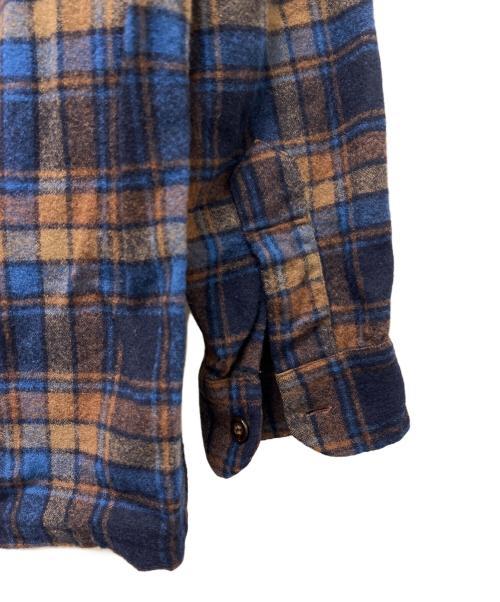 PENDLETON（ペンドルトン）PENDLETON (ペンドルトン) 長袖シャツ ネイビー×ブラウン サイズ:Ｍの古着・服飾アイテム