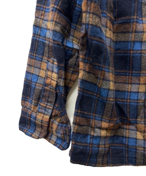 PENDLETON（ペンドルトン）PENDLETON (ペンドルトン) 長袖シャツ ネイビー×ブラウン サイズ:Ｍの古着・服飾アイテム