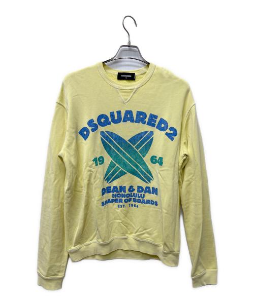 DSQUARED2（ディースクエアード）DSQUARED2 (ディースクエアード) スウェット イエロー サイズ:ＸＬの古着・服飾アイテム