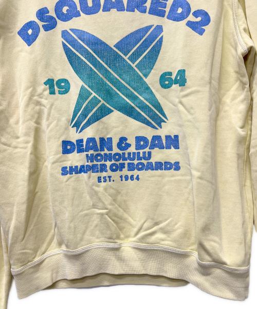 DSQUARED2（ディースクエアード）DSQUARED2 (ディースクエアード) スウェット イエロー サイズ:ＸＬの古着・服飾アイテム