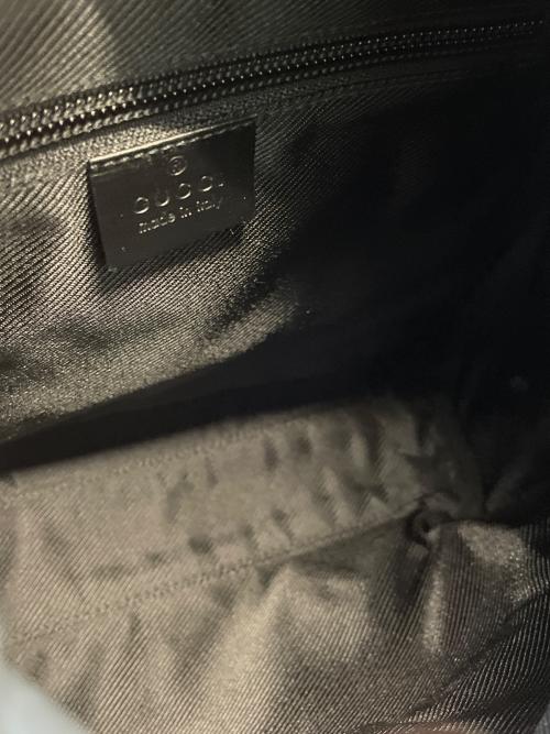 GUCCI（グッチ）GUCCI (グッチ) GGキャンバス ジャガード レザー　リュック ブラウンの古着・服飾アイテム