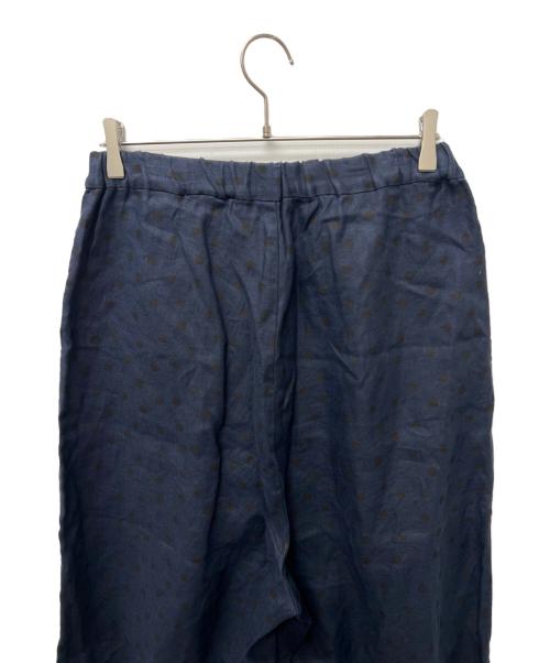 journal standard luxe（ジャーナルスタンダード ラックス）journal standard luxe (ジャーナルスタンダード ラックス) リネンドットタックバルーンパンツ ネイビー サイズ:FREEの古着・服飾アイテム