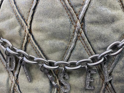 DIESEL（ディーゼル）DIESEL (ディーゼル) 2WAYショルダーバッグ ブルーの古着・服飾アイテム