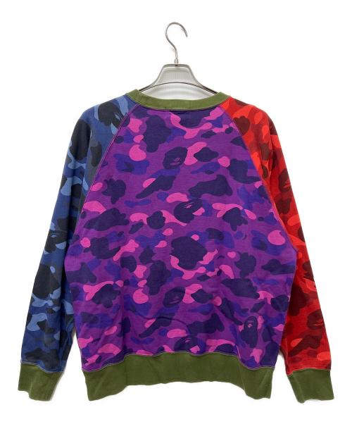A BATHING APE（ア ベイシング エイプ）A BATHING APE (ア ベイシング エイプ) スウェット パープル サイズ:Ｌの古着・服飾アイテム