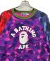 A BATHING APE (ア ベイシング エイプ) スウェット パープル サイズ:Ｌ：8000円