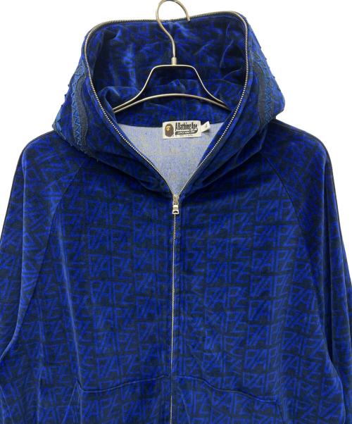 A BATHING APE（ア ベイシング エイプ）A BATHING APE (ア ベイシング エイプ) ジップパーカー ブルー サイズ:ＸＬの古着・服飾アイテム