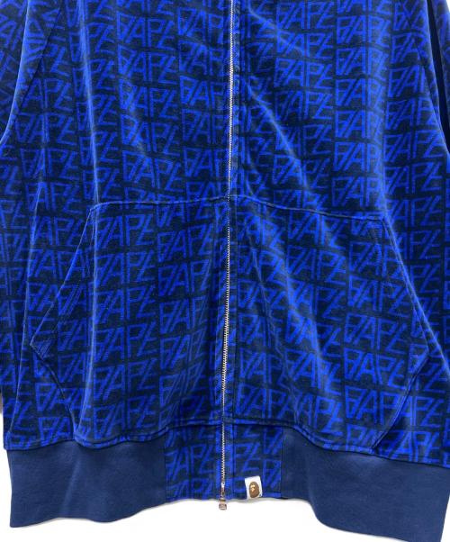 A BATHING APE（ア ベイシング エイプ）A BATHING APE (ア ベイシング エイプ) ジップパーカー ブルー サイズ:ＸＬの古着・服飾アイテム