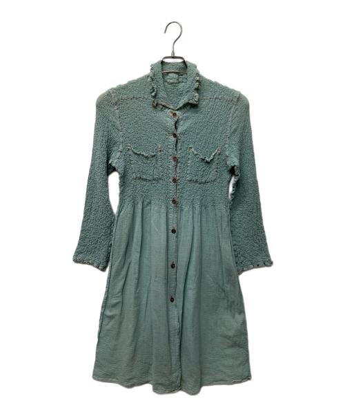 ISSEY MIYAKE me（イッセイ ミヤケ ミー）ISSEY MIYAKE me (イッセイ ミヤケ ミー) 長袖ワンピース スカイブルー サイズ:FREEの古着・服飾アイテム