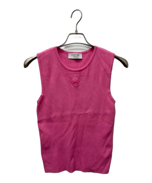 MARINE SERRE（マリーンセル）MARINE SERRE (マリーンセル) ニットベスト ピンク サイズ:Ｍの古着・服飾アイテム