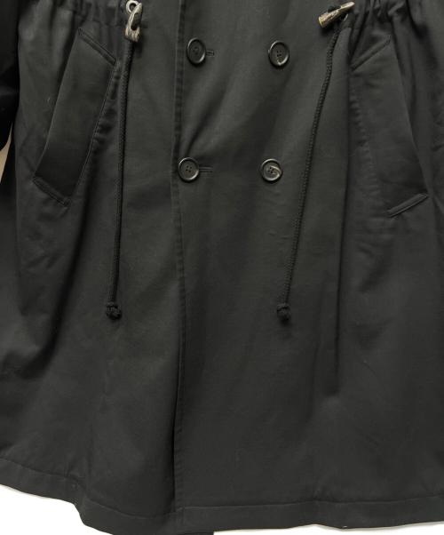 s'yte（サイト）s'yte (サイト) T/W GABARDINE SHAWL COLLAR DOUBLE COAT ブラック サイズ:２の古着・服飾アイテム