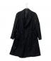 s'yte（サイト）の古着「T/W GABARDINE SHAWL COLLAR DOUBLE COAT」｜ブラック