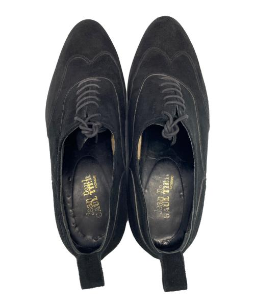 Jean Paul Gaultier homme（ジャンポールゴルチェオム）Jean Paul Gaultier homme (ジャンポールゴルチェオム) レザーシューズ ブラック サイズ:7の古着・服飾アイテム