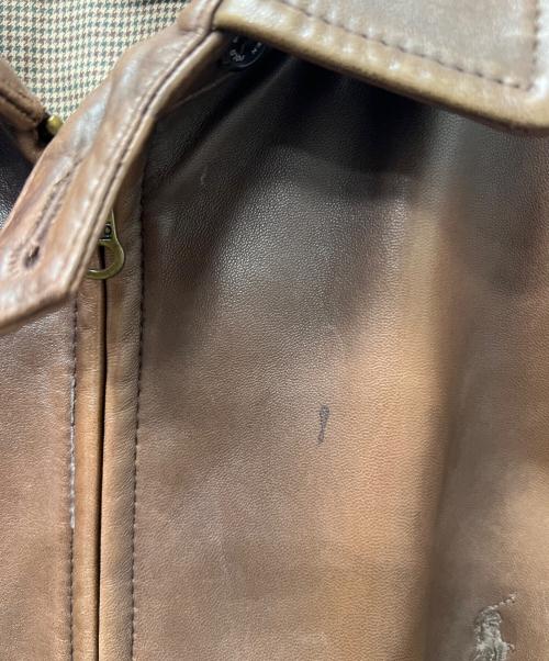 POLO RALPH LAUREN（ポロ・ラルフローレン）POLO RALPH LAUREN (ポロ・ラルフローレン) レザージャケット ブラウン サイズ:Ｌの古着・服飾アイテム