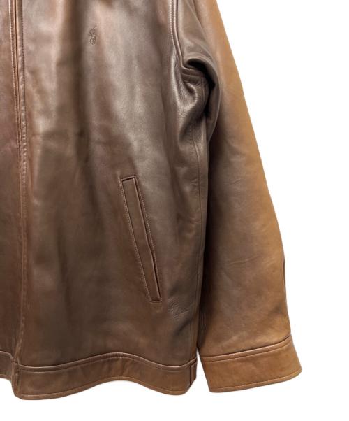 POLO RALPH LAUREN（ポロ・ラルフローレン）POLO RALPH LAUREN (ポロ・ラルフローレン) レザージャケット ブラウン サイズ:Ｌの古着・服飾アイテム