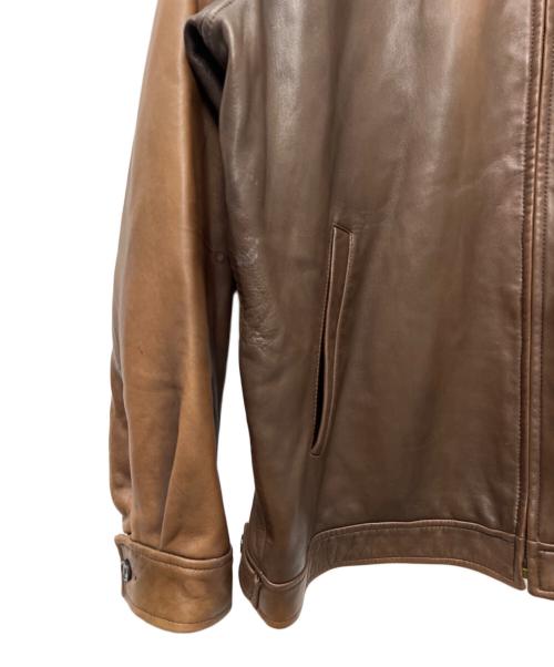 POLO RALPH LAUREN（ポロ・ラルフローレン）POLO RALPH LAUREN (ポロ・ラルフローレン) レザージャケット ブラウン サイズ:Ｌの古着・服飾アイテム