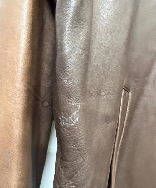 POLO RALPH LAUREN（ポロ・ラルフローレン）POLO RALPH LAUREN (ポロ・ラルフローレン) レザージャケット ブラウン サイズ:Ｌの古着・服飾アイテム