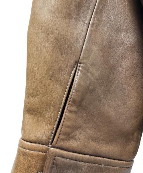 POLO RALPH LAUREN（ポロ・ラルフローレン）POLO RALPH LAUREN (ポロ・ラルフローレン) レザージャケット ブラウン サイズ:Ｌの古着・服飾アイテム