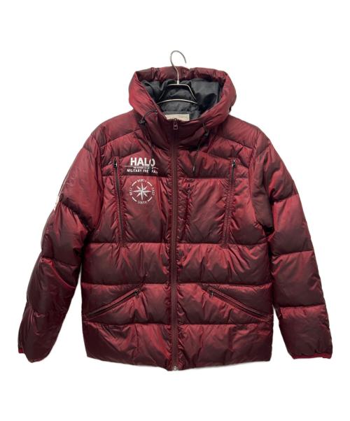 AVIREX（アヴィレックス）AVIREX (アヴィレックス) ダウンジャケット レッド サイズ:Ｌの古着・服飾アイテム