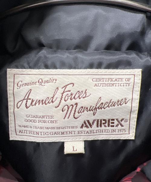 AVIREX（アヴィレックス）AVIREX (アヴィレックス) ダウンジャケット レッド サイズ:Ｌの古着・服飾アイテム