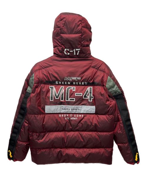 AVIREX（アヴィレックス）AVIREX (アヴィレックス) ダウンジャケット レッド サイズ:Ｌの古着・服飾アイテム