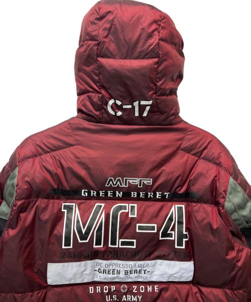 AVIREX（アヴィレックス）AVIREX (アヴィレックス) ダウンジャケット レッド サイズ:Ｌの古着・服飾アイテム