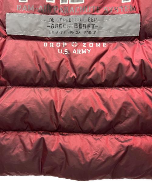 AVIREX（アヴィレックス）AVIREX (アヴィレックス) ダウンジャケット レッド サイズ:Ｌの古着・服飾アイテム