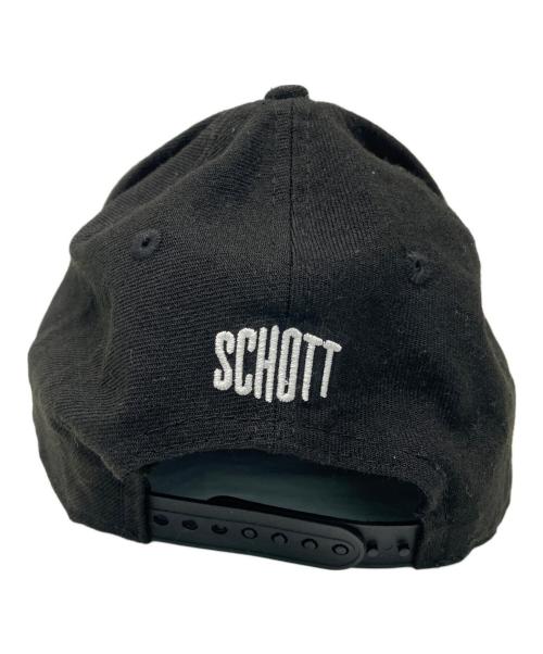 New Era（ニューエラ）New Era (ニューエラ) Schott (ショット) キャップ ブラックの古着・服飾アイテム