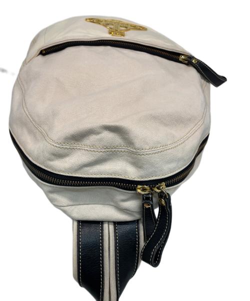 Vivienne Westwood（ヴィヴィアンウエストウッド）Vivienne Westwood (ヴィヴィアンウエストウッド) リュック ベージュ×ブラックの古着・服飾アイテム