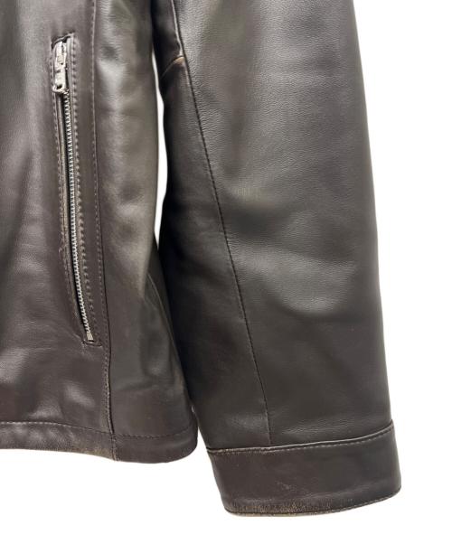 MICHAEL KORS（マイケル・コース）MICHAEL KORS (マイケル・コース) シングルライダースジャケット ブラック サイズ:Ｌの古着・服飾アイテム