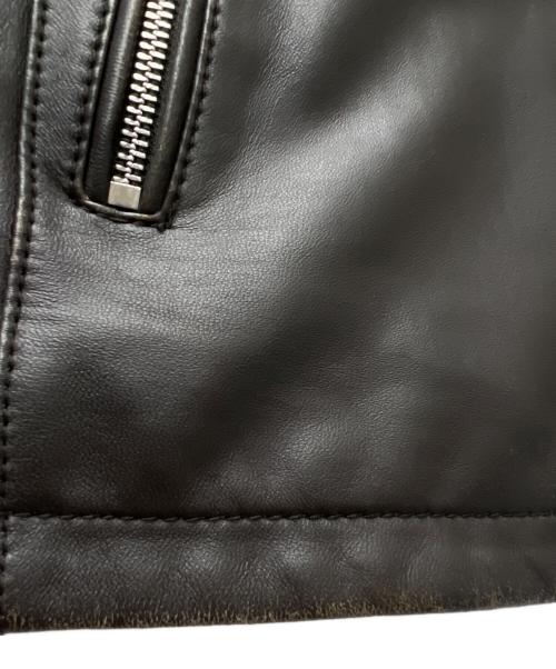 MICHAEL KORS（マイケル・コース）MICHAEL KORS (マイケル・コース) シングルライダースジャケット ブラック サイズ:Ｌの古着・服飾アイテム