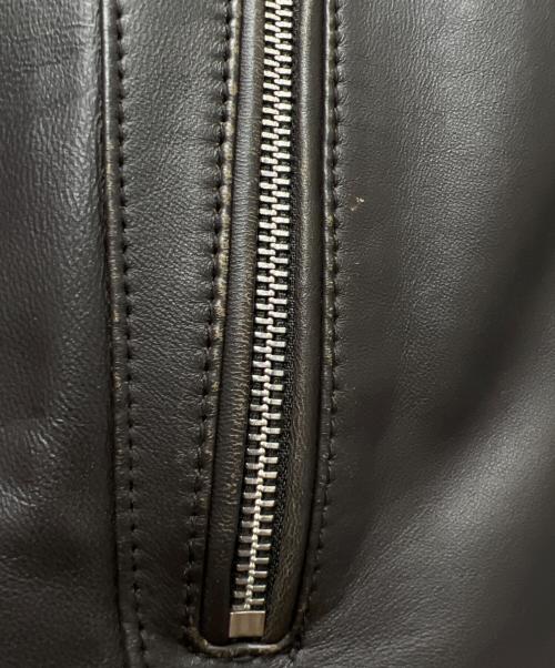 MICHAEL KORS（マイケル・コース）MICHAEL KORS (マイケル・コース) シングルライダースジャケット ブラック サイズ:Ｌの古着・服飾アイテム