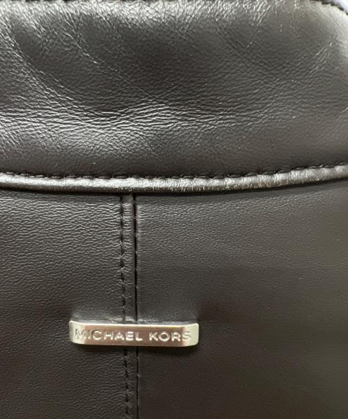 MICHAEL KORS（マイケル・コース）MICHAEL KORS (マイケル・コース) シングルライダースジャケット ブラック サイズ:Ｌの古着・服飾アイテム