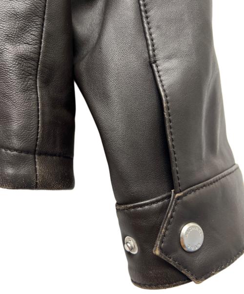 MICHAEL KORS（マイケル・コース）MICHAEL KORS (マイケル・コース) シングルライダースジャケット ブラック サイズ:Ｌの古着・服飾アイテム