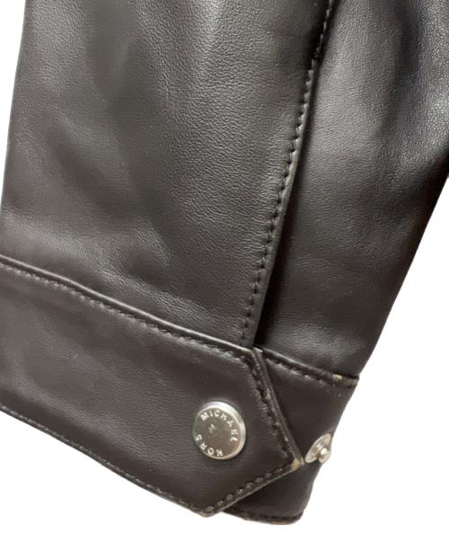 MICHAEL KORS（マイケル・コース）MICHAEL KORS (マイケル・コース) シングルライダースジャケット ブラック サイズ:Ｌの古着・服飾アイテム