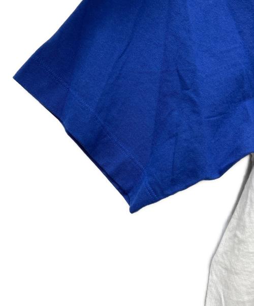 MARNI（マルニ）MARNI (マルニ) 半袖カットソー ホワイト×ブルー サイズ:４８の古着・服飾アイテム