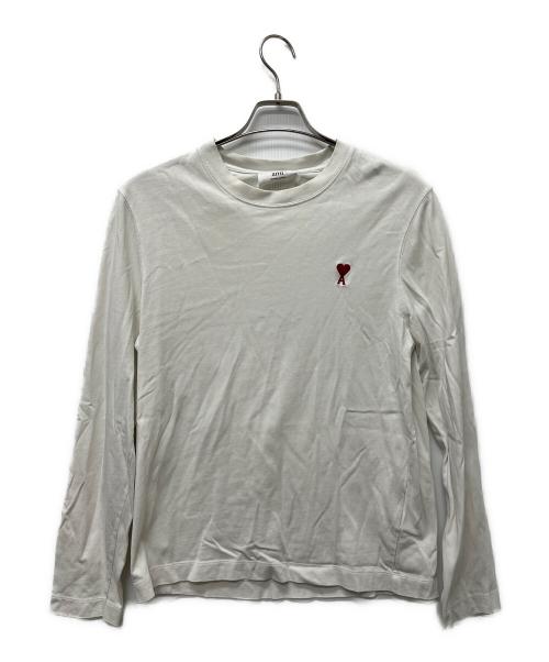 ami（アミ）ami (アミ) 長袖カットソー ホワイト サイズ:Ｍの古着・服飾アイテム