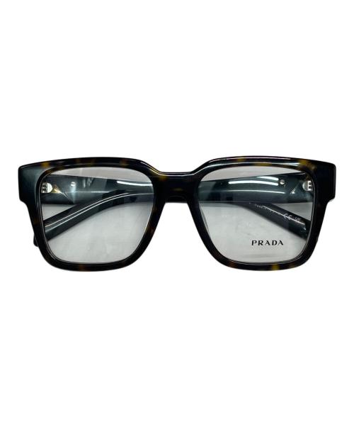 PRADA（プラダ）PRADA (プラダ) 伊達眼鏡 ブラウンの古着・服飾アイテム