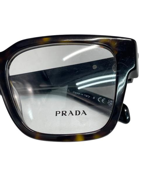 PRADA（プラダ）PRADA (プラダ) 伊達眼鏡 ブラウンの古着・服飾アイテム