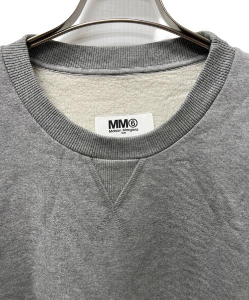 MM6 Maison Margiela（エムエムシックスメゾンマルジェラ）MM6 Maison Margiela (エムエムシックスメゾンマルジェラ) 切替スウェット グレー サイズ:Ｓの古着・服飾アイテム