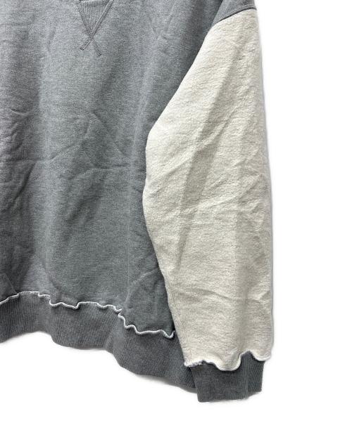 MM6 Maison Margiela（エムエムシックスメゾンマルジェラ）MM6 Maison Margiela (エムエムシックスメゾンマルジェラ) 切替スウェット グレー サイズ:Ｓの古着・服飾アイテム