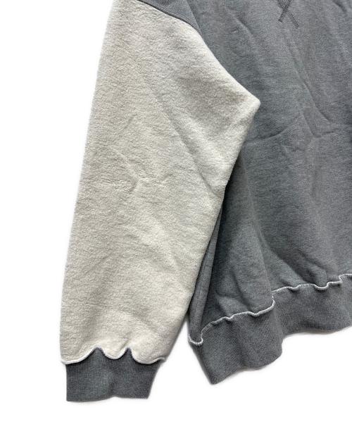 MM6 Maison Margiela（エムエムシックスメゾンマルジェラ）MM6 Maison Margiela (エムエムシックスメゾンマルジェラ) 切替スウェット グレー サイズ:Ｓの古着・服飾アイテム