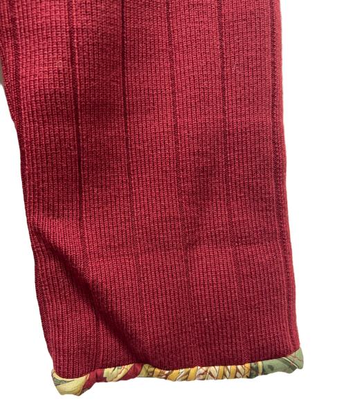 Salvatore Ferragamo（サルヴァトーレ フェラガモ）Salvatore Ferragamo (サルヴァトーレ フェラガモ) ニットジャケット レッド サイズ:Ｍの古着・服飾アイテム