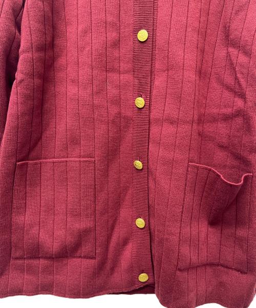 Salvatore Ferragamo（サルヴァトーレ フェラガモ）Salvatore Ferragamo (サルヴァトーレ フェラガモ) ニットジャケット レッド サイズ:Ｍの古着・服飾アイテム